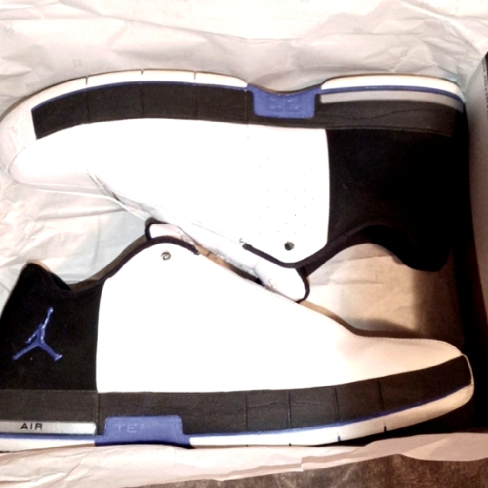Jordan White, Blue And Black Jordan TE2 Lows